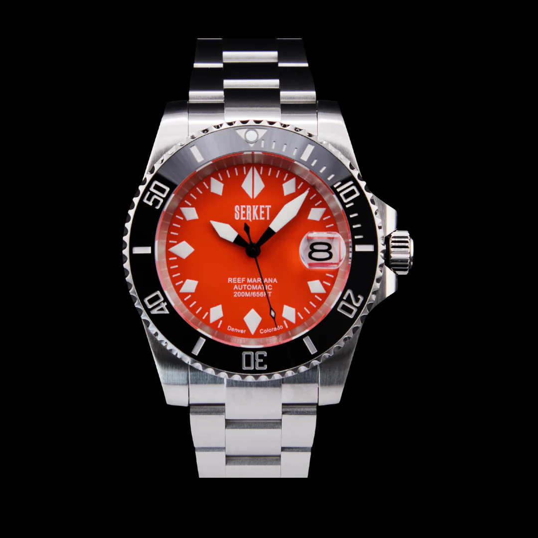 REEF MARIANA DIVER Orange Dial Black Bezel 40MM