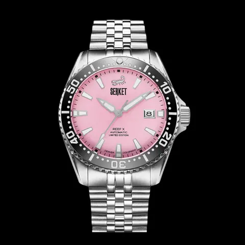 REEF X AUTOMATIC DIVER Cotton Candy 43MM 5-Link Bracelet