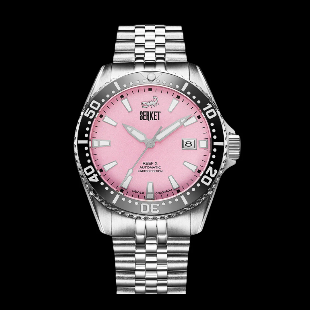 REEF X AUTOMATIC DIVER Cotton Candy 43MM 5-Link Bracelet