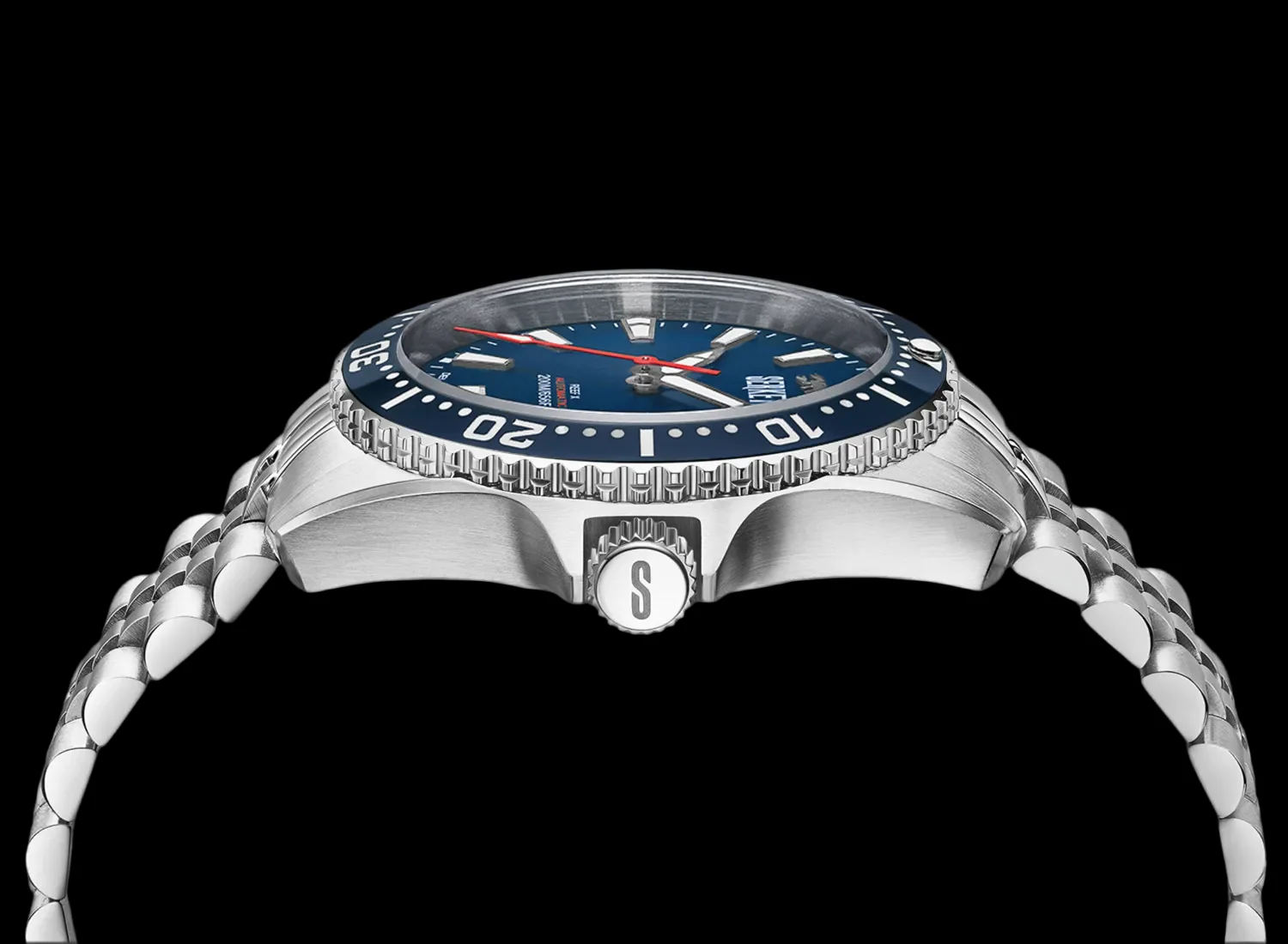 REEF X AUTOMATIC DIVER Navy Blue 43MM 5-Link Bracelet thumbnail 2