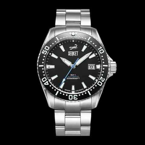 REEF X AUTOMATIC DIVER Onyx Black 43MM 3-Link Bracelet