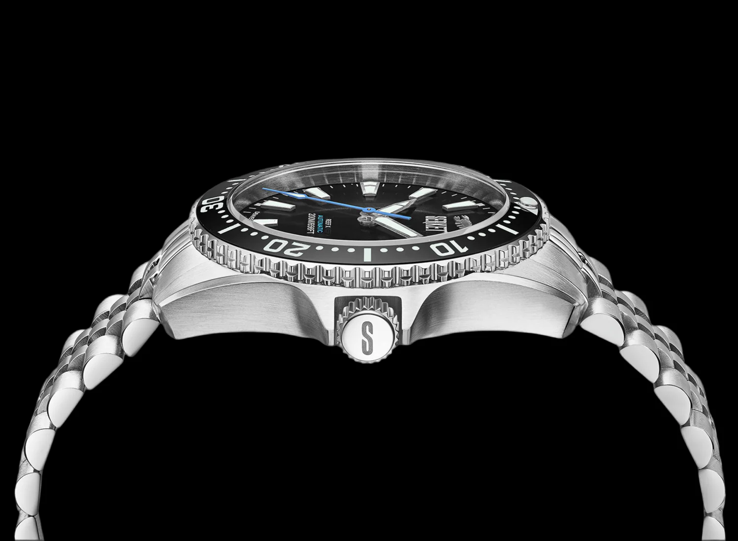 REEF X AUTOMATIC DIVER Onyx Black 43MM 5-Link Bracelet thumbnail 2