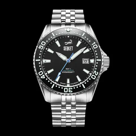 REEF X AUTOMATIC DIVER Onyx Black 43MM 5-Link Bracelet