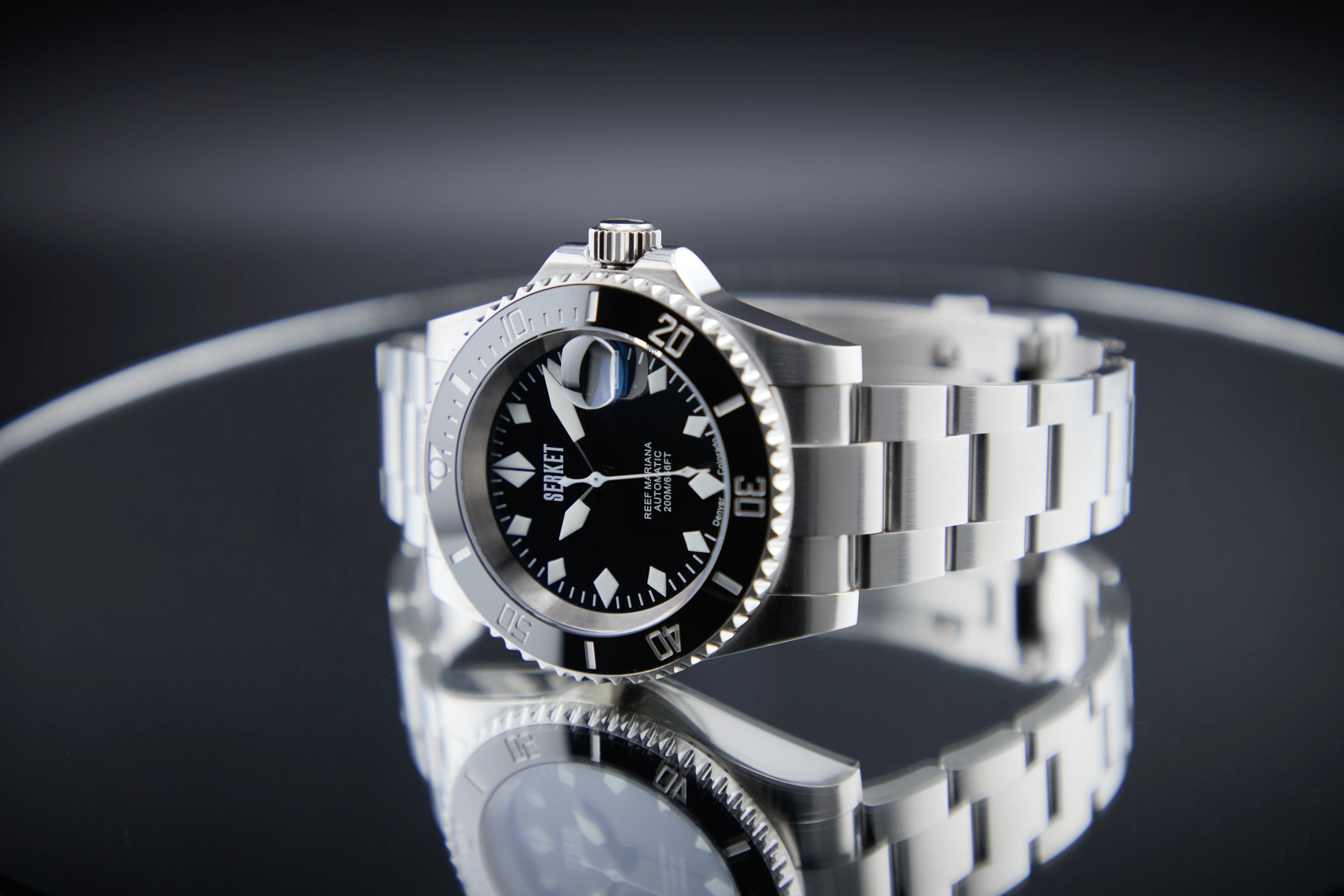 REEF MARIANA DIVER Black Dial Black Bezel 40MM thumbnail 3