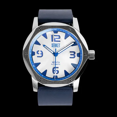 WRAITH AUTOMATIC STEEL White & Cobalt 46MM