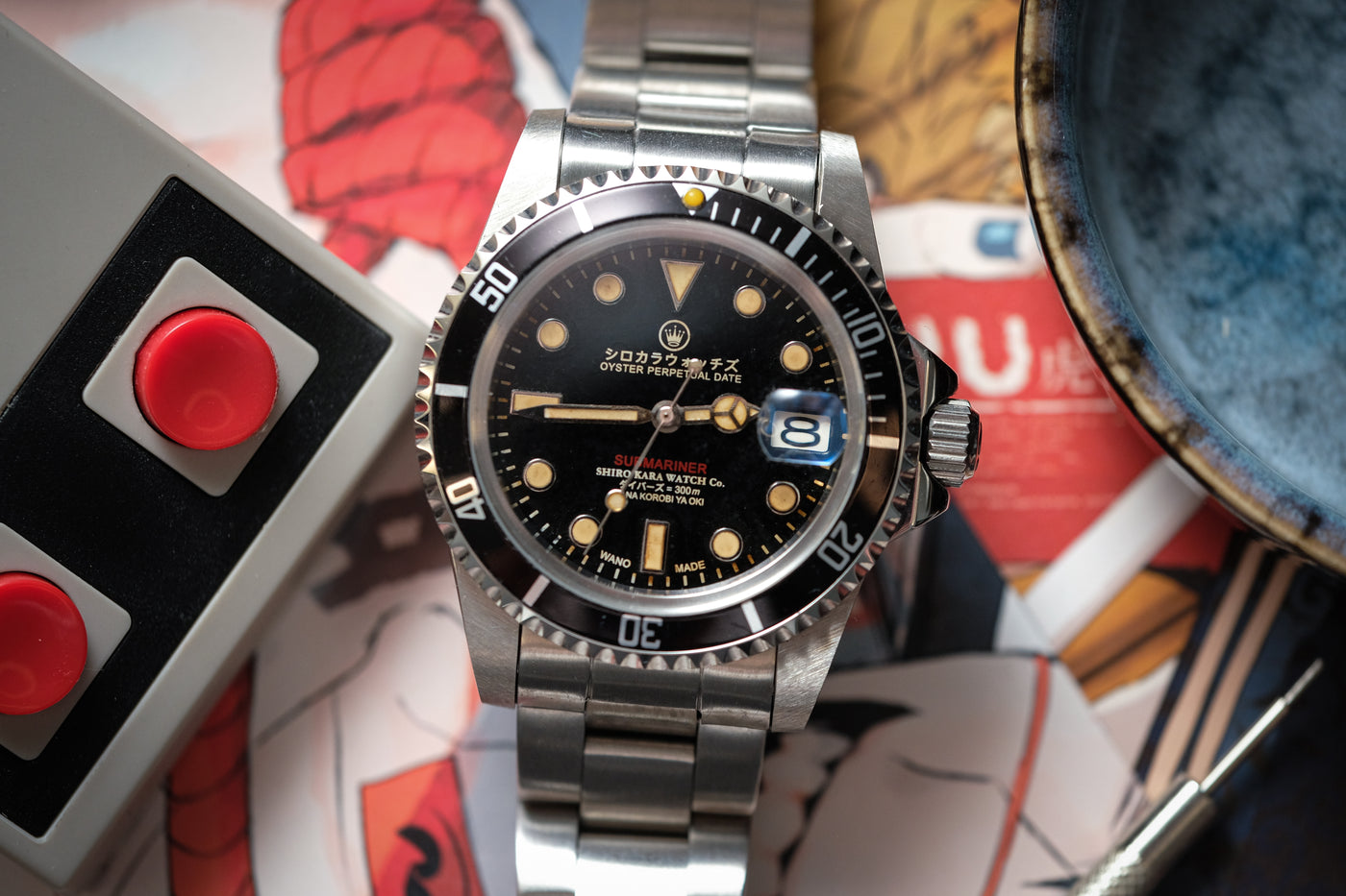 Shiro Kara Vintage Sapphire (SKVS) Diver: Red Snake 3/3 selected view