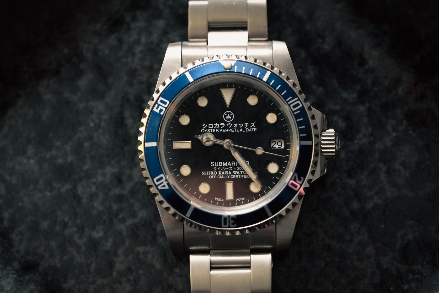 Shiro Kara Vintage (SKV) Diver: Bluey Noir selected view