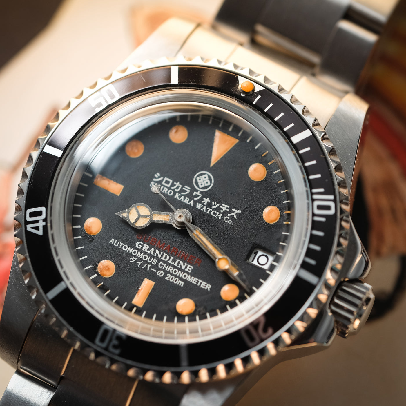 Shiro Kara Vintage (SKV) Diver: Captain Date selected view