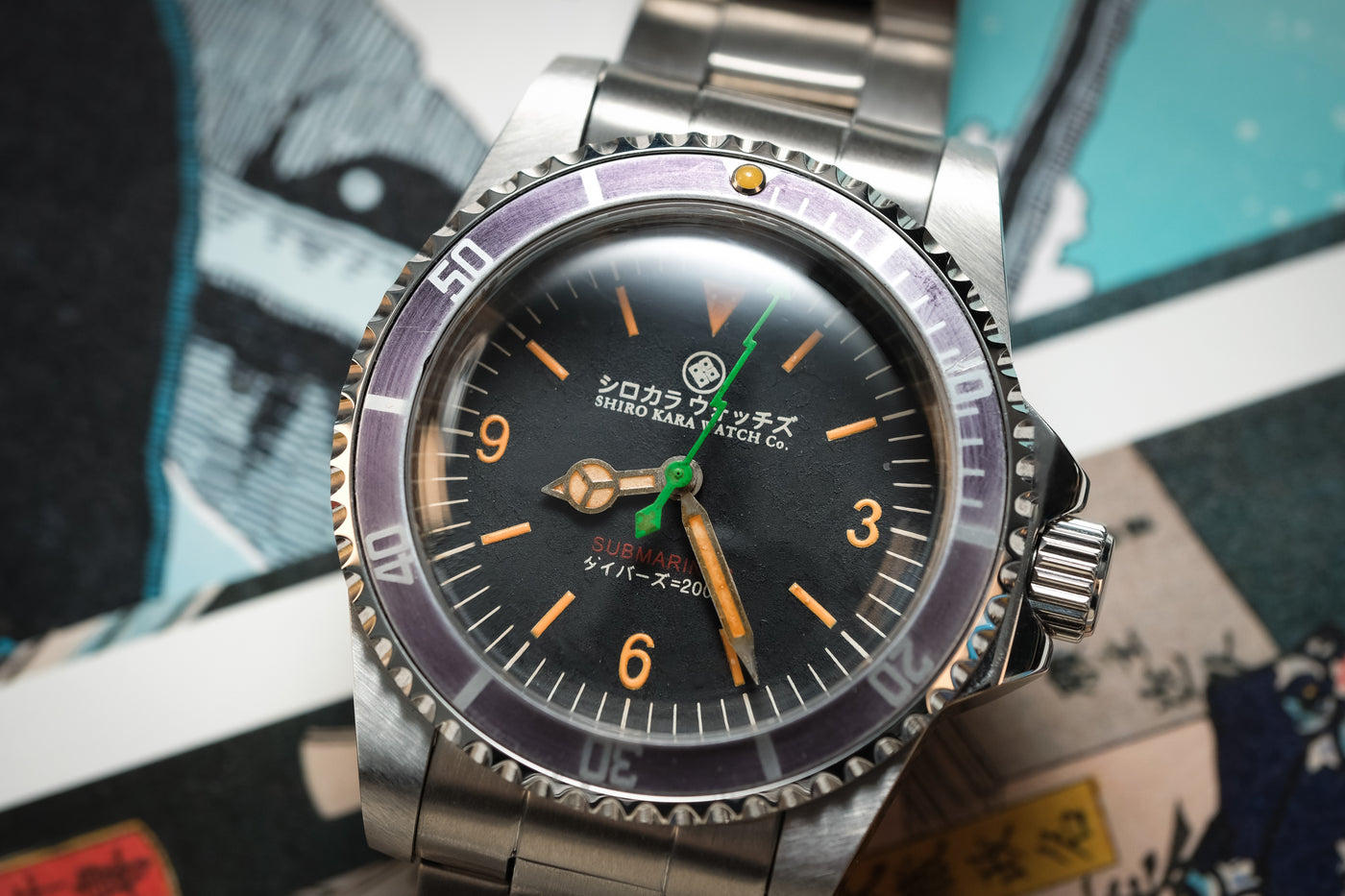 Shiro Kara Vintage (SKV) Diver: Midori Bolt selected view