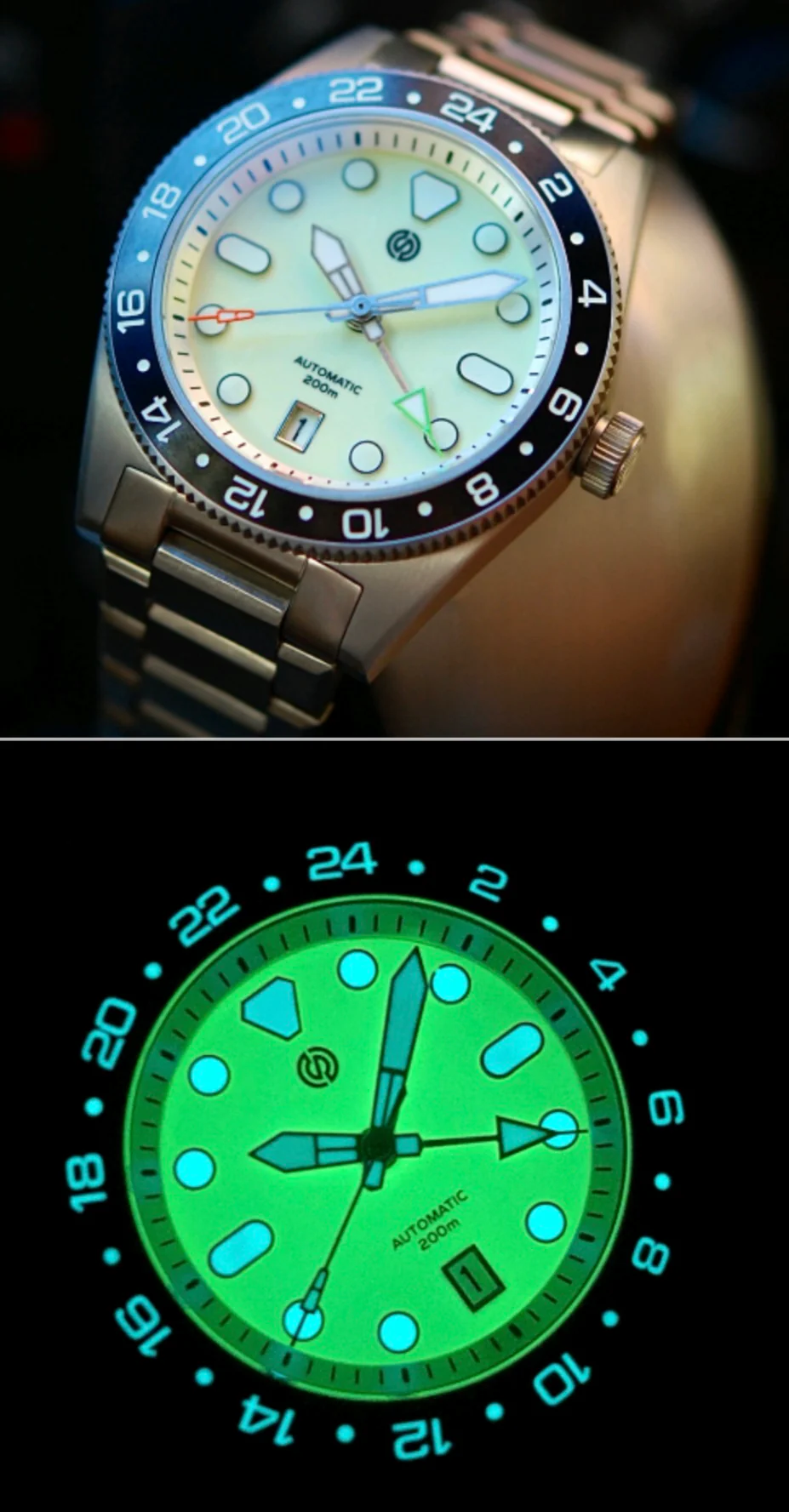 Signum Cuda Titanium GMT - Full Lume Collection thumbnail 2