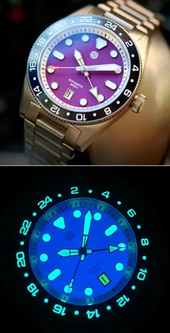 Signum Cuda Titanium GMT - Full Lume Collection