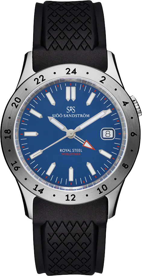 Royal Steel Worldtimer 36mm thumbnail 3