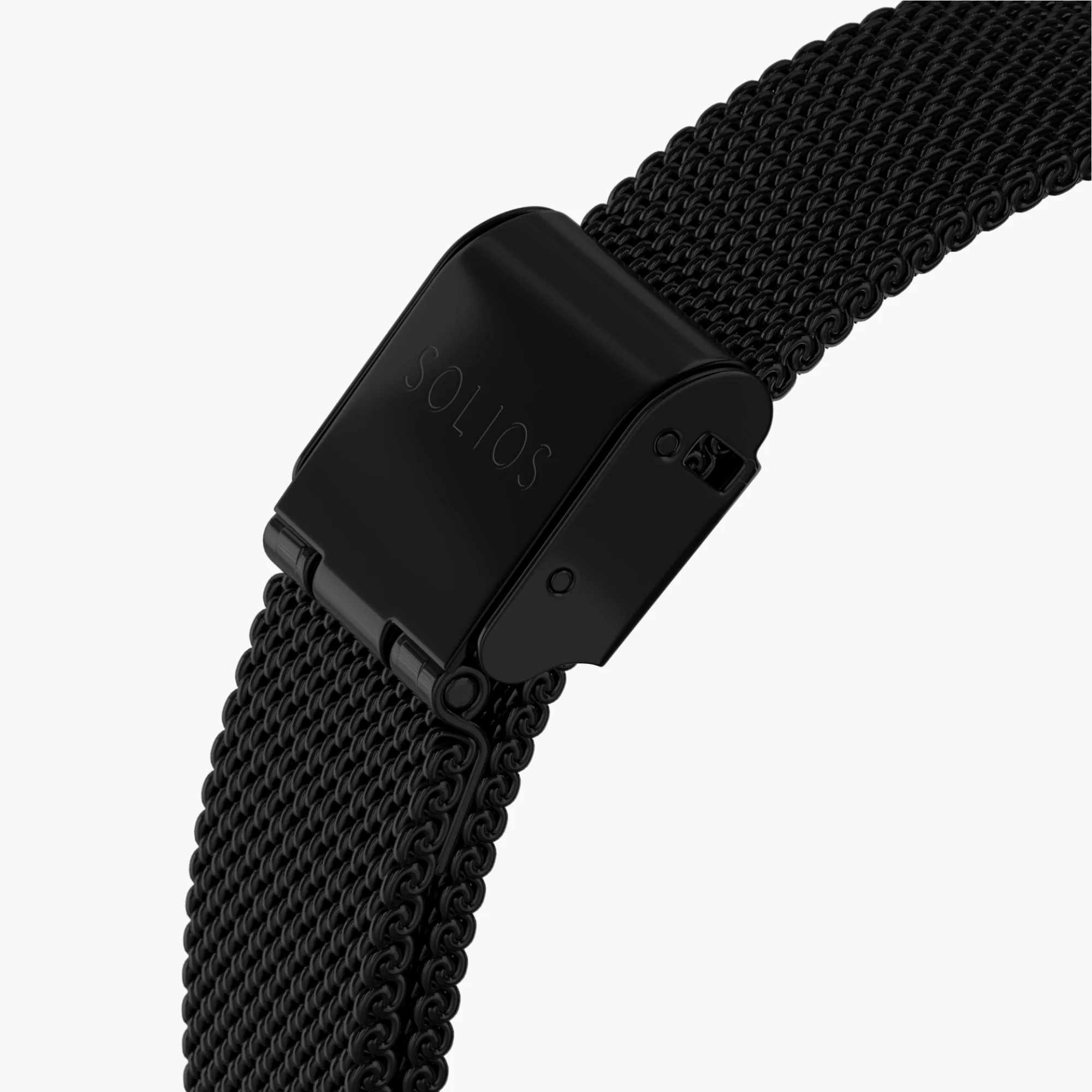 Watch Set - Solar Classic | Black Dial - Black Case | Black Mesh thumbnail 2