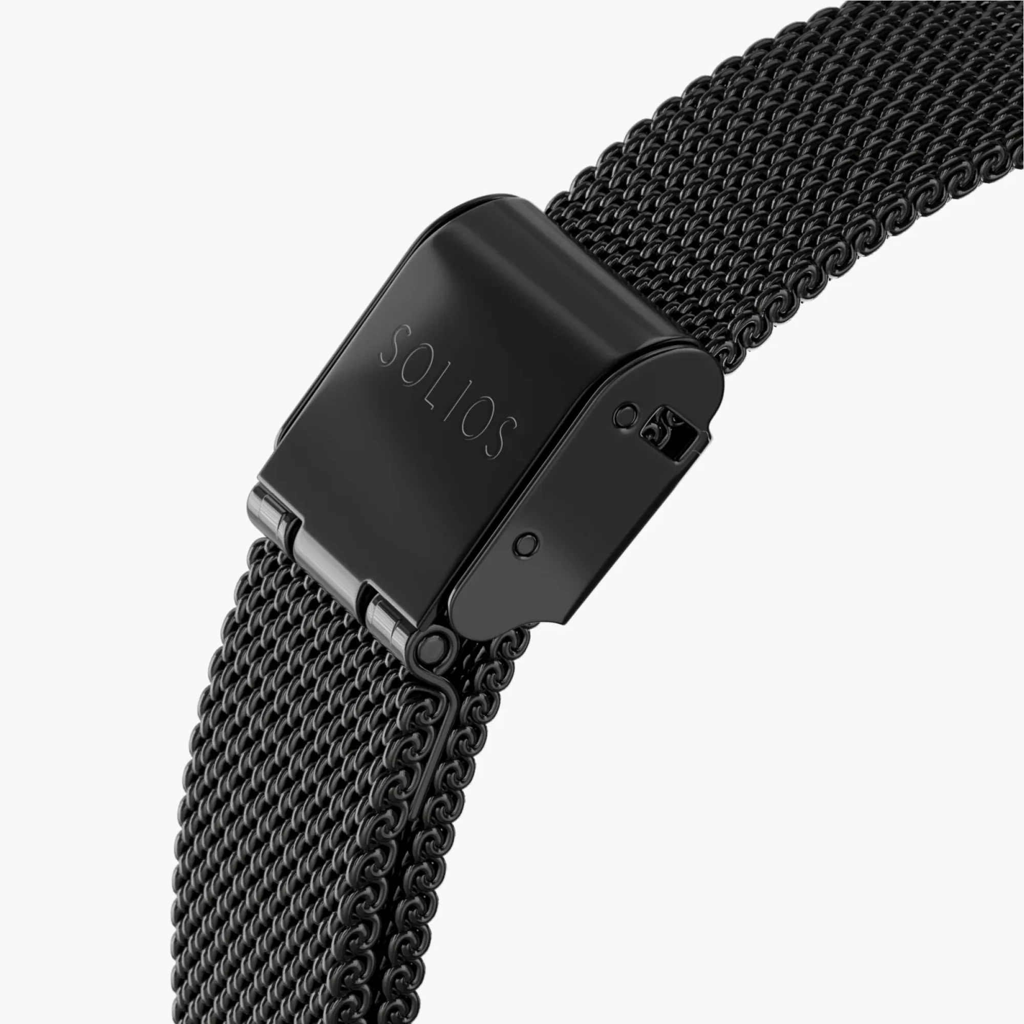 Watch Set - Solar Classic & Mini | Black Dial - Rose Gold Case | Black Mesh thumbnail 2