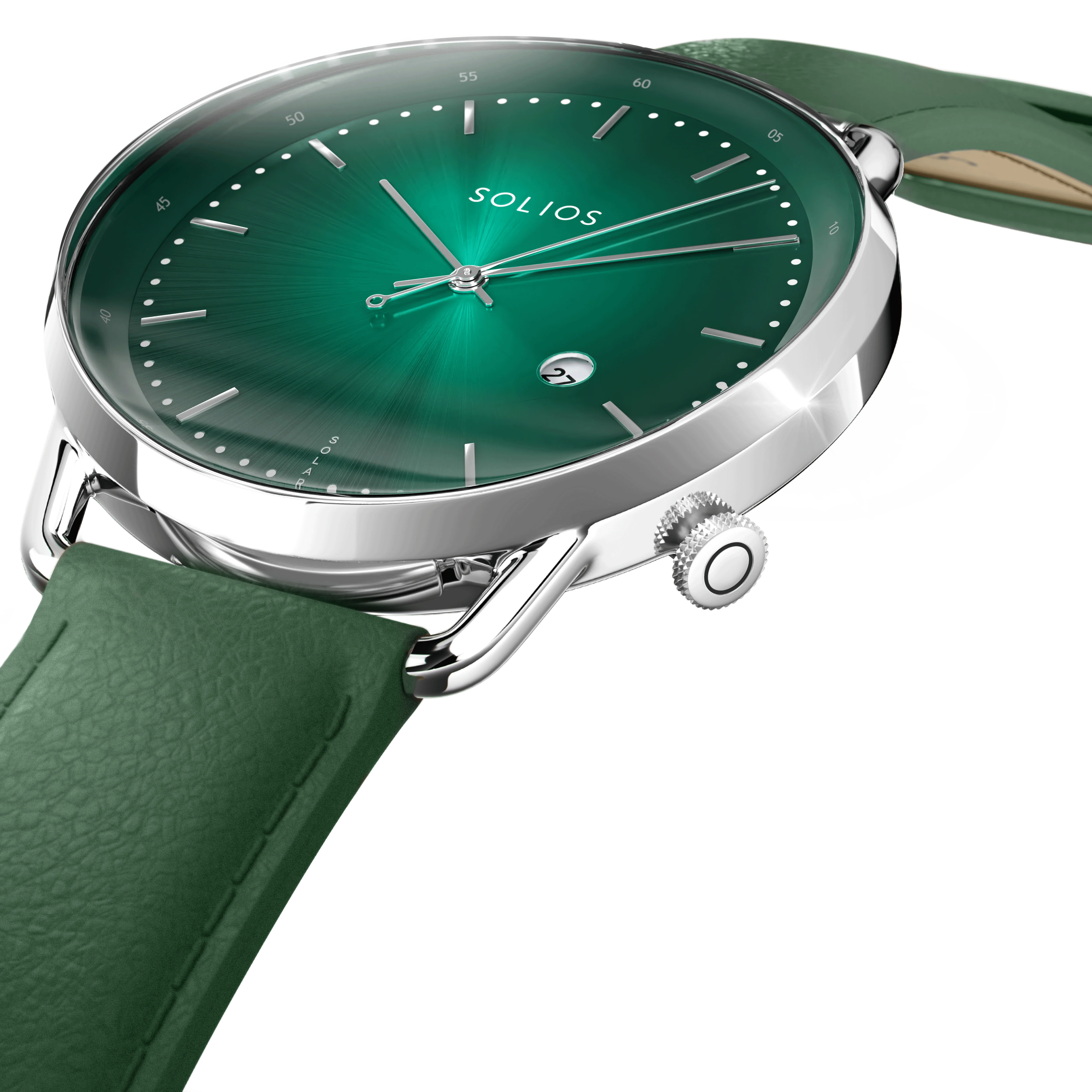The Rainforest Curve Bundle | Green Dial - Silver Case thumbnail 4