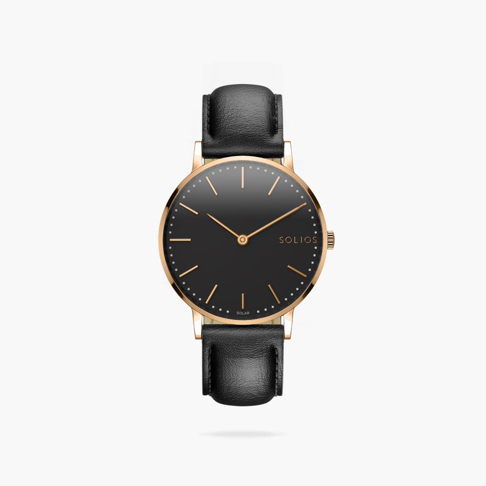 The Solar Classic | Black Dial - Rose Gold Case thumbnail 4