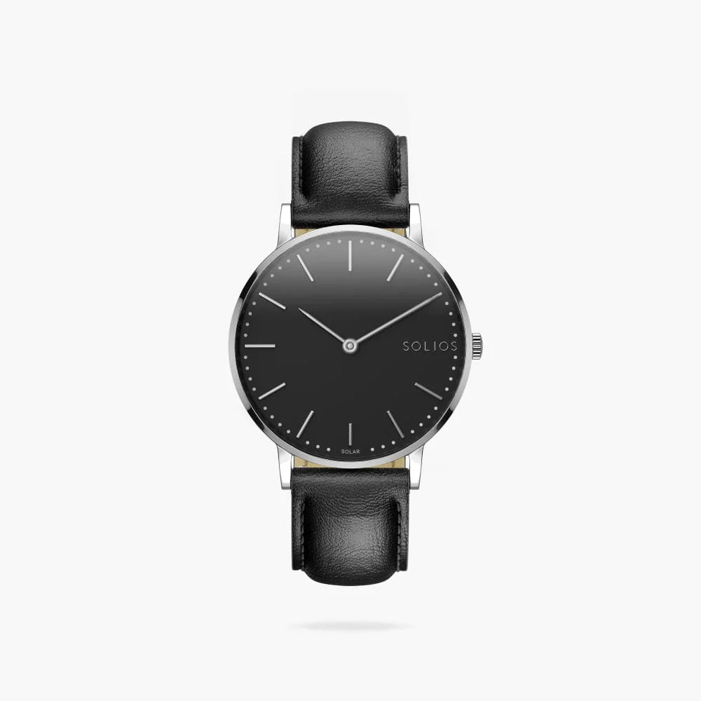 The Solar Classic | Black Dial - Silver Case thumbnail 2
