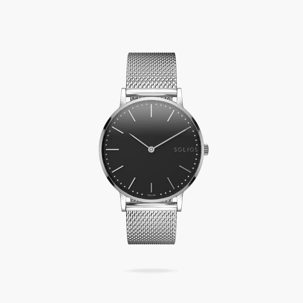 The Solar Classic | Black Dial - Silver Case thumbnail 3