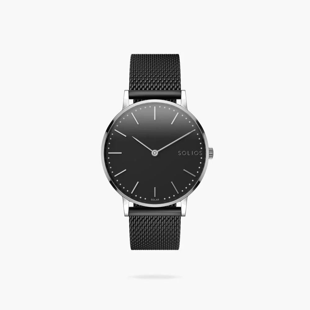 The Solar Classic | Black Dial - Silver Case thumbnail 4