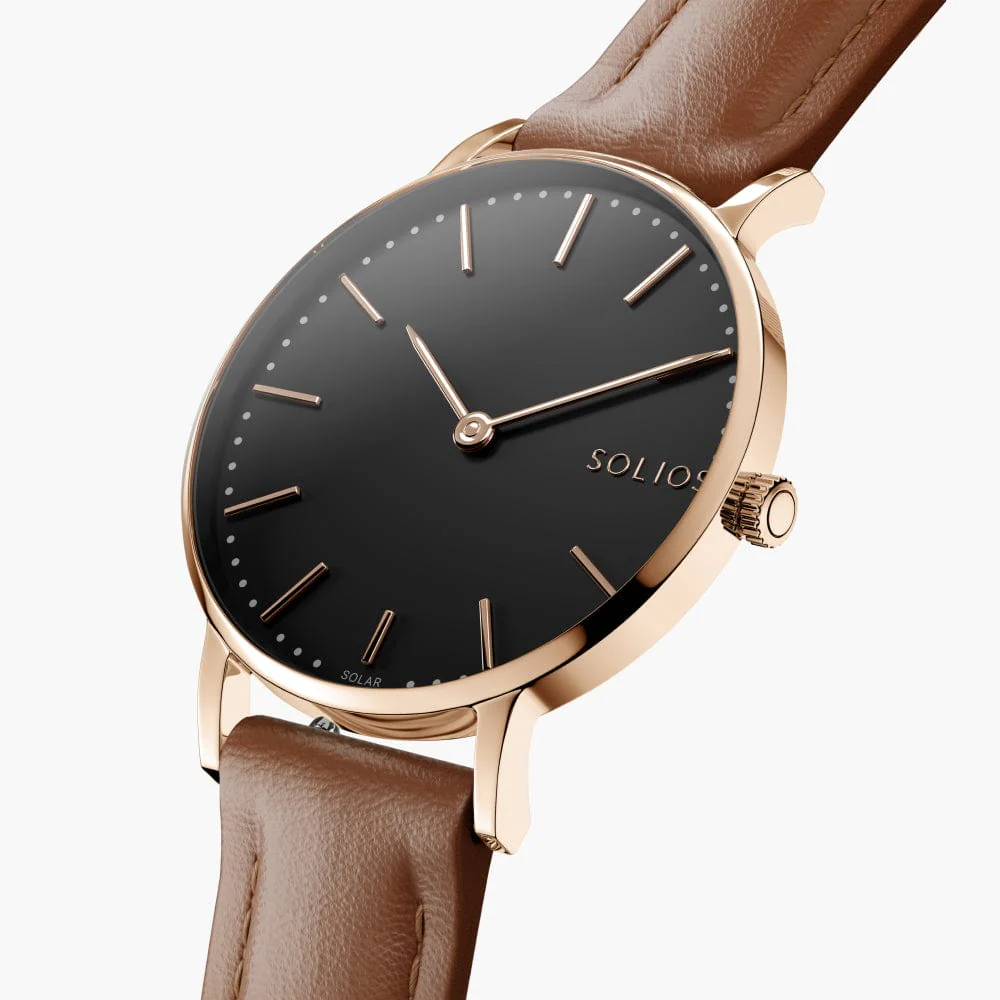 The Solar Classic Bundle | Black Dial - Rose Gold Case thumbnail 2