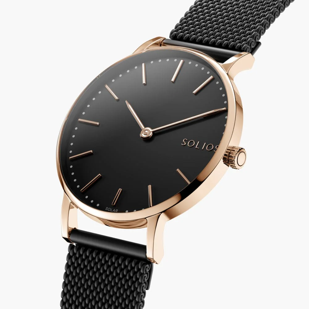 The Solar Classic Bundle | Black Dial - Rose Gold Case thumbnail 4