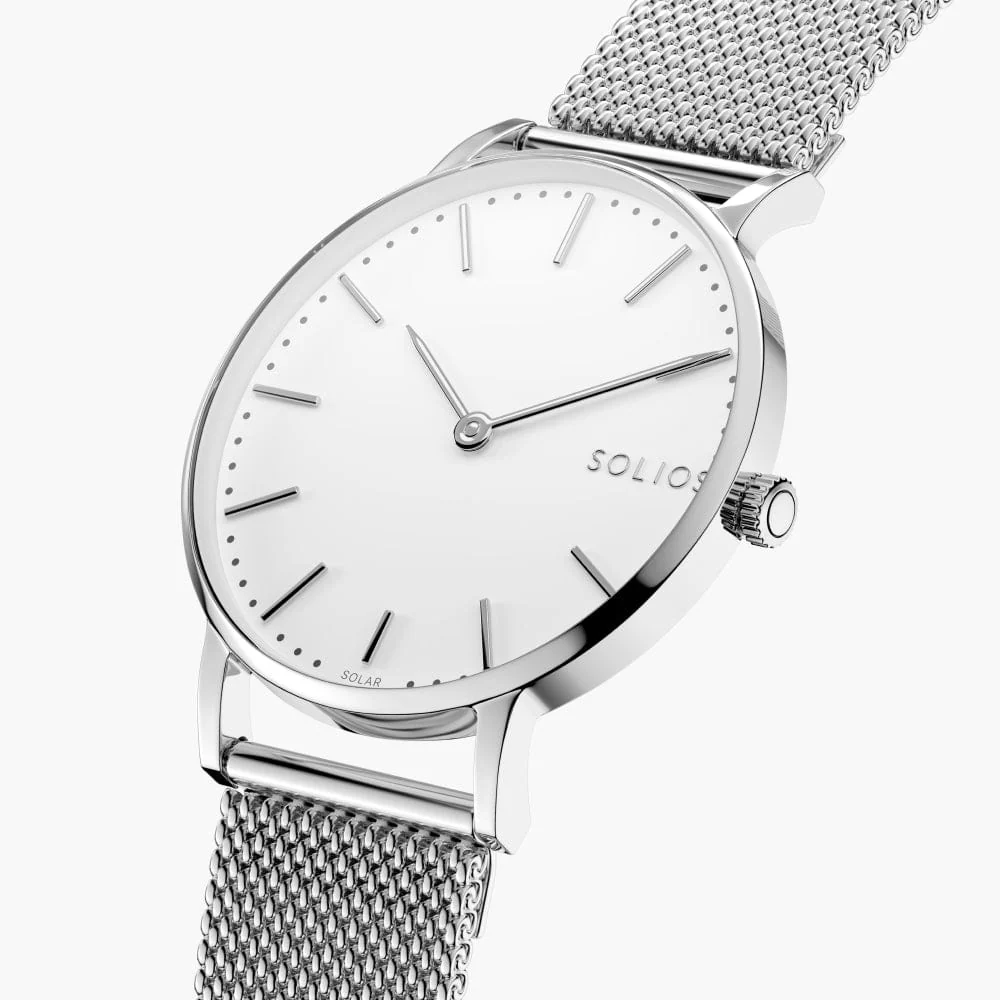 The Solar Classic Bundle | White Dial - Silver Case thumbnail 2