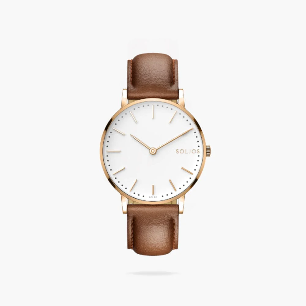 The Solar Classic | White Dial - Rose Gold Case thumbnail 2
