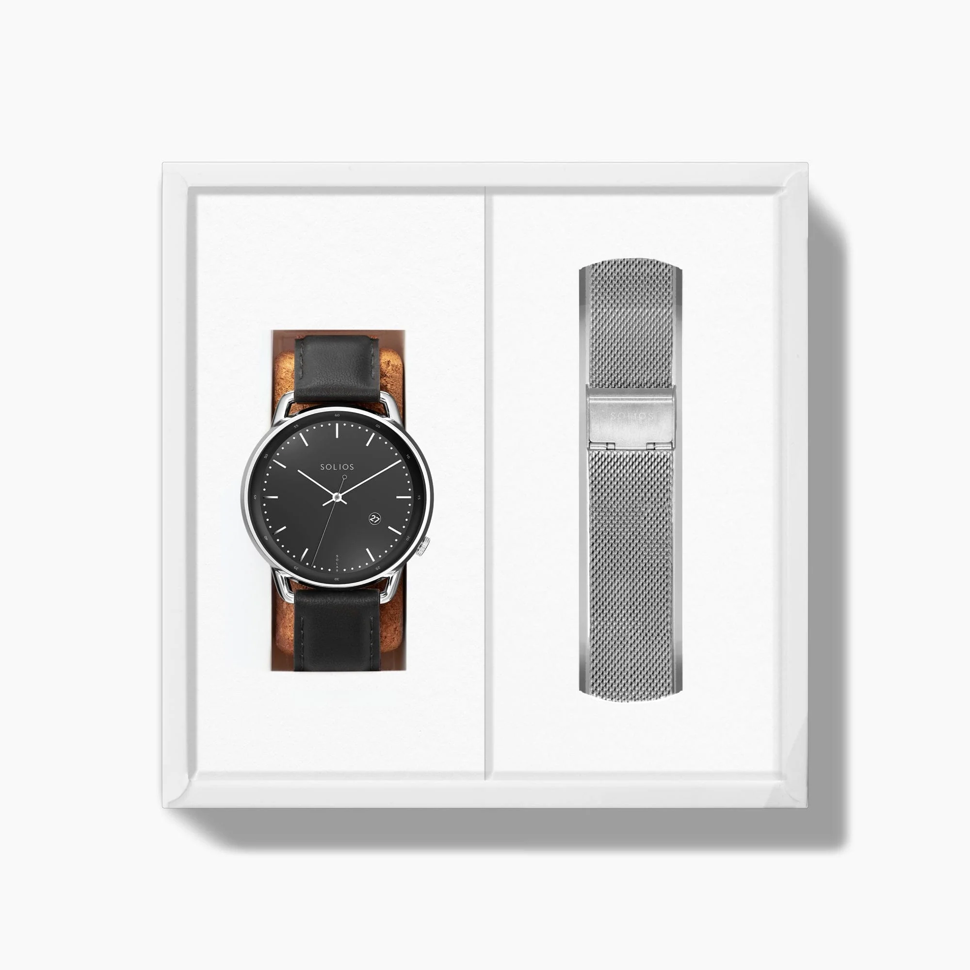 The Solar Curve Bundle | Black Dial - Silver Case thumbnail 3