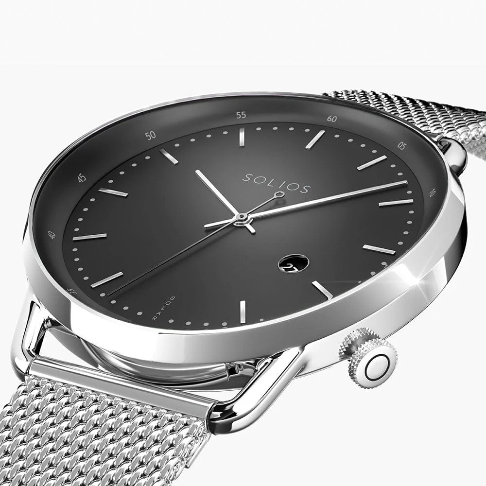 The Solar Curve Bundle | Black Dial - Silver Case thumbnail 4