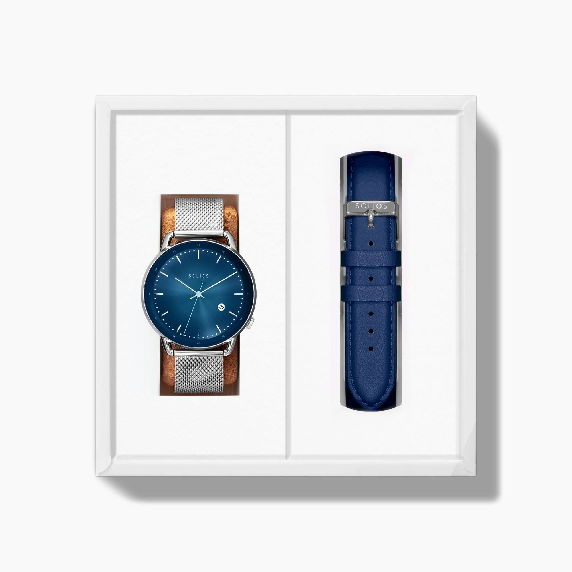 The Solar Curve Bundle | Blue Dial - Silver Case thumbnail 3