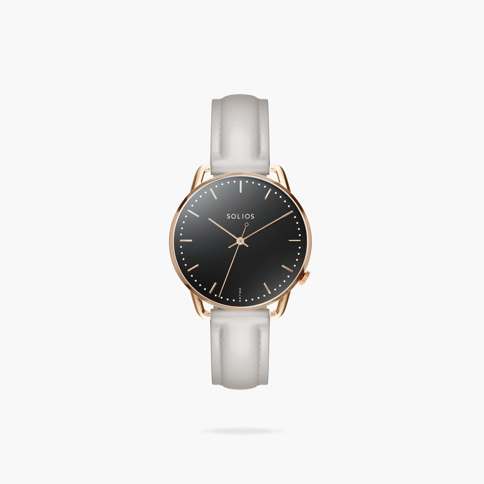 The Solar Curve Mini | Black Dial - Rose Gold Case thumbnail 3