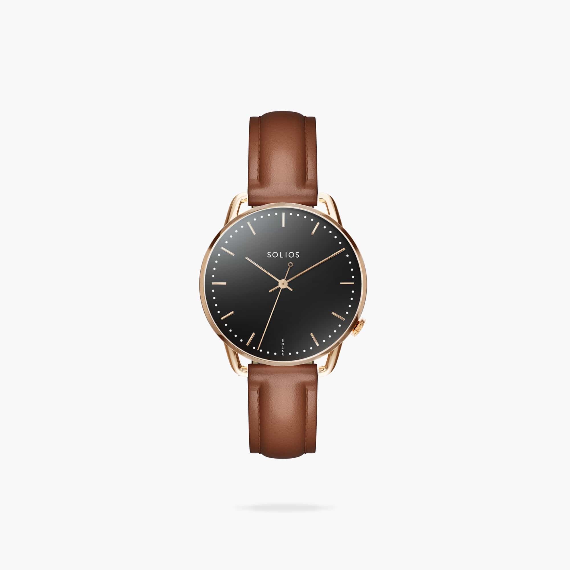 The Solar Curve Mini | Black Dial - Rose Gold Case thumbnail 4