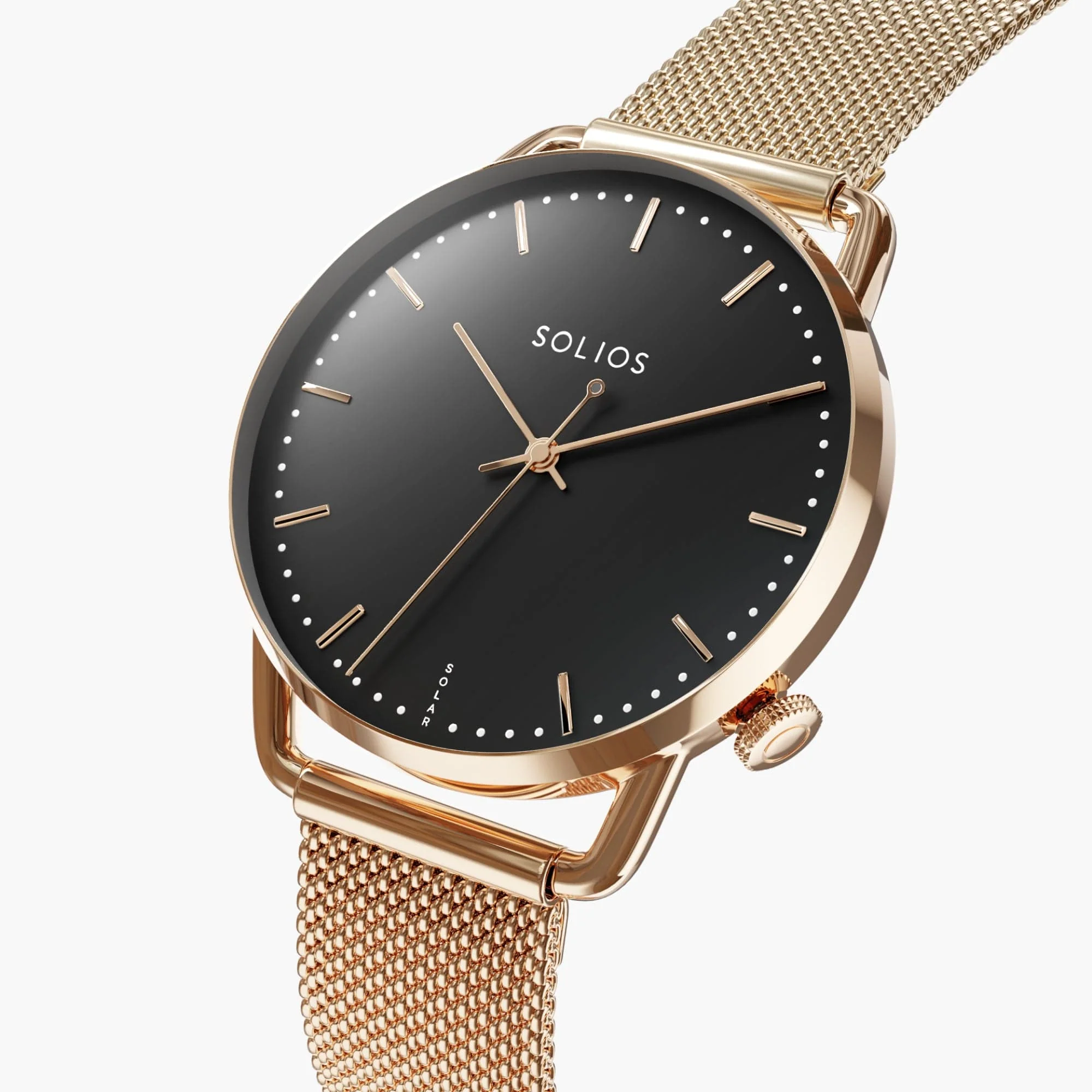 The Solar Curve Mini Bundle | Black Dial - Rose Gold Case thumbnail 2