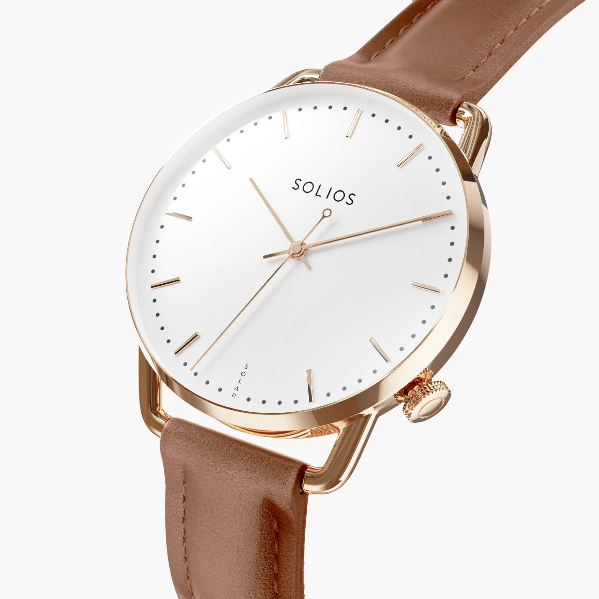 The Solar Curve Mini Bundle | White Dial - Rose Gold Case thumbnail 4