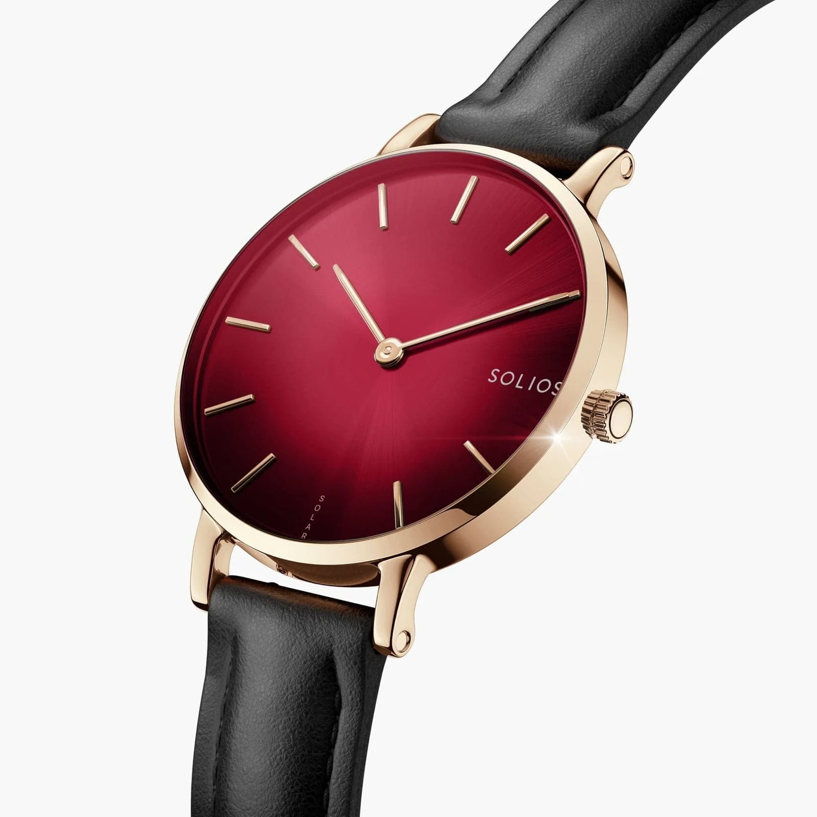 The Solar Mini Bundle | Red Dial - Rose Gold Case thumbnail 4
