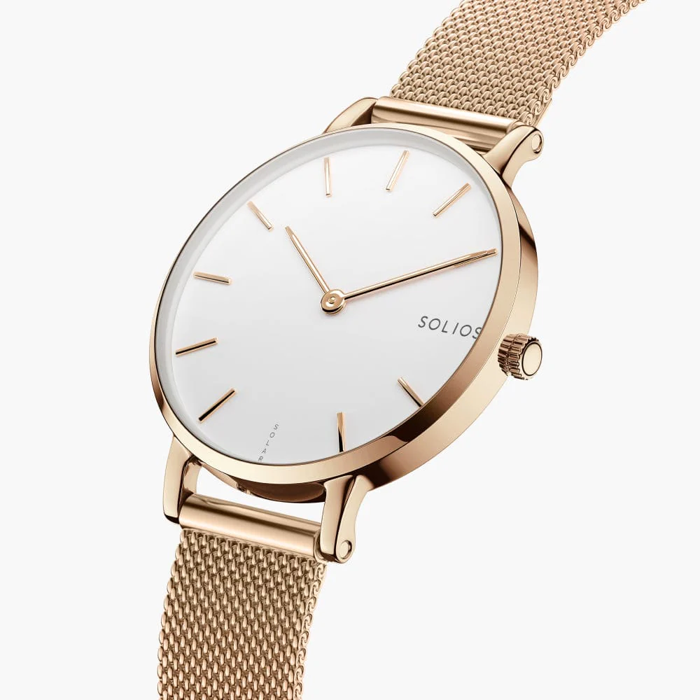 The Solar Mini Bundle | White Dial - Rose Gold Case thumbnail 2