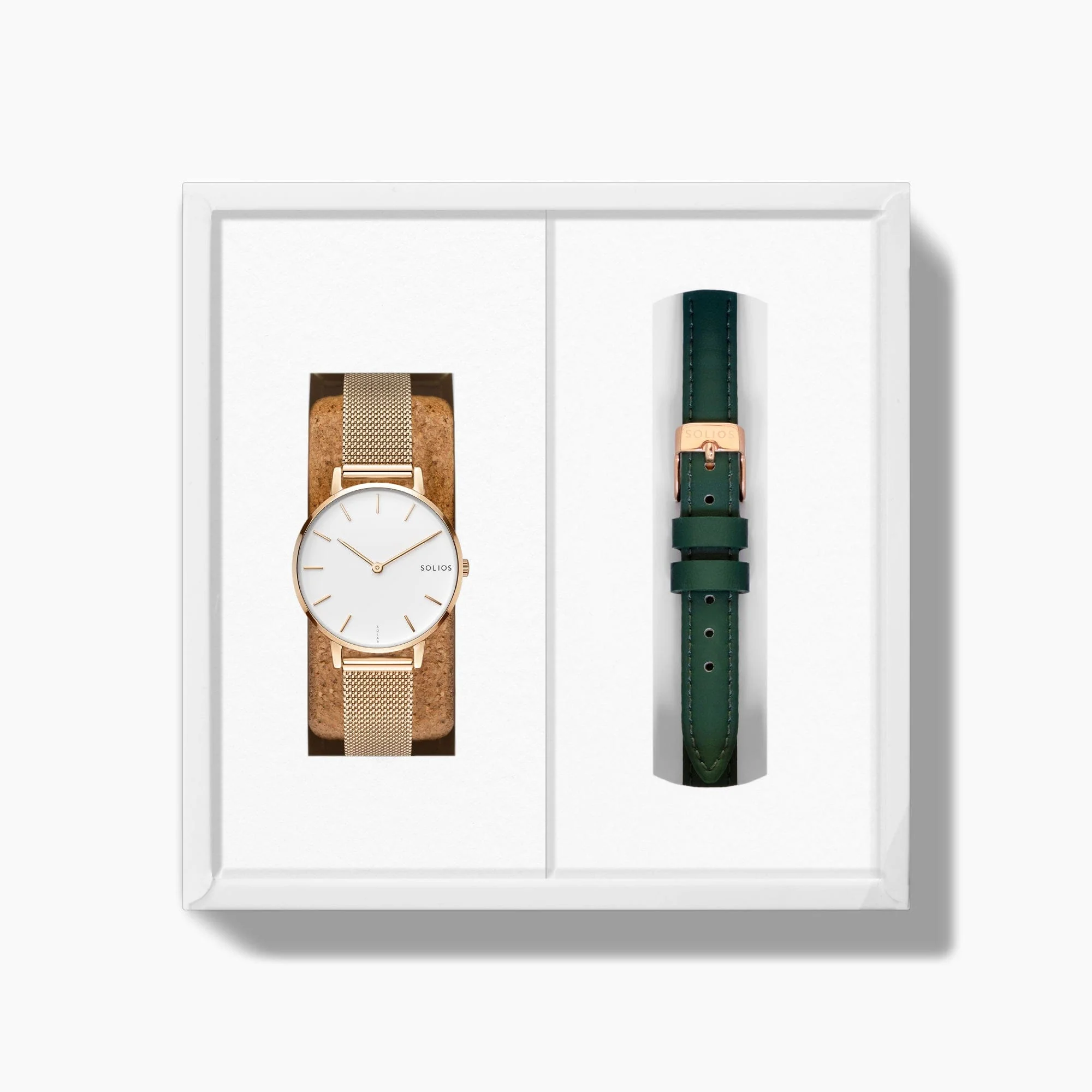 The Solar Mini Bundle | White Dial - Rose Gold Case thumbnail 3