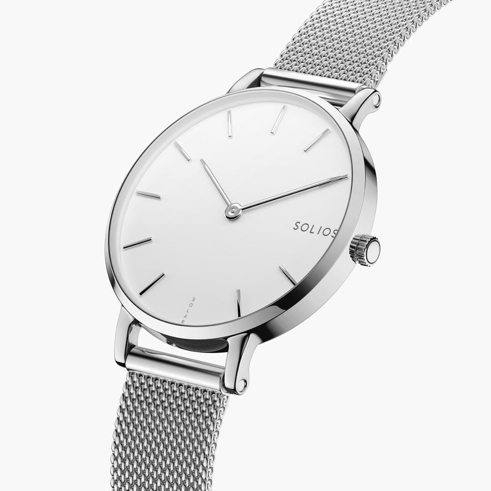 The Solar Mini Bundle | White Dial - Silver Case thumbnail 2