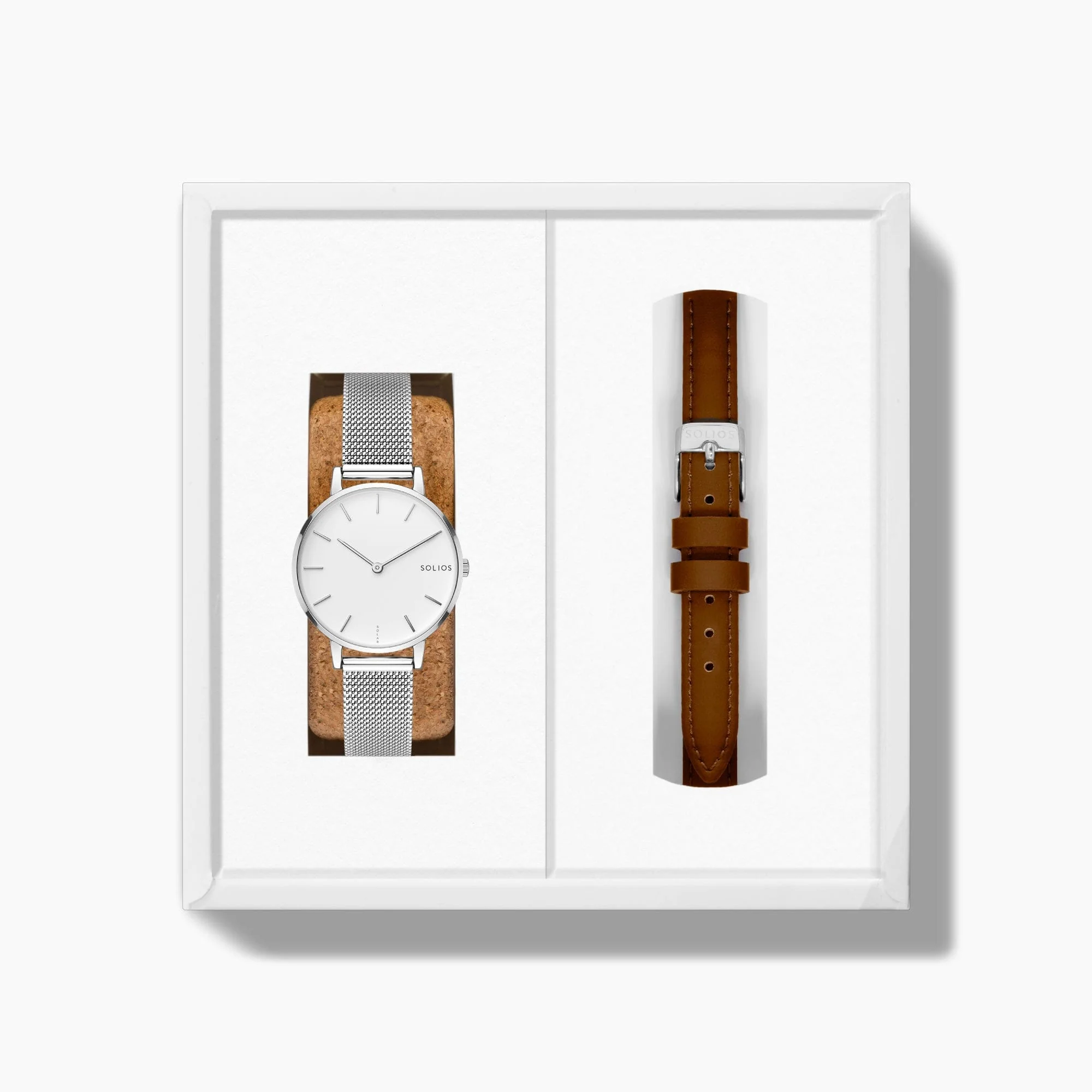 The Solar Mini Bundle | White Dial - Silver Case thumbnail 3