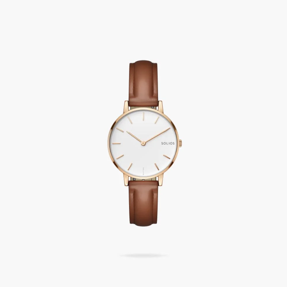 The Solar Mini | White Dial - Rose Gold Case thumbnail 2