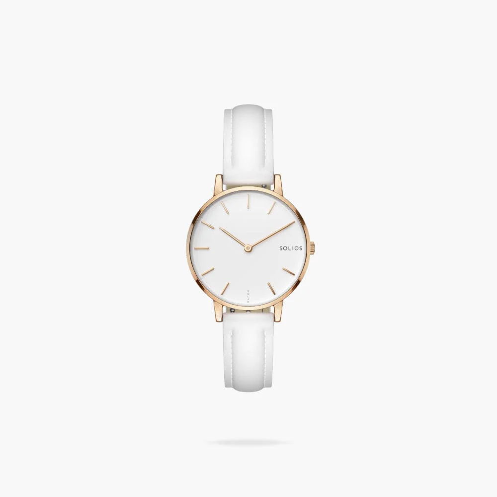 The Solar Mini | White Dial - Rose Gold Case thumbnail 4