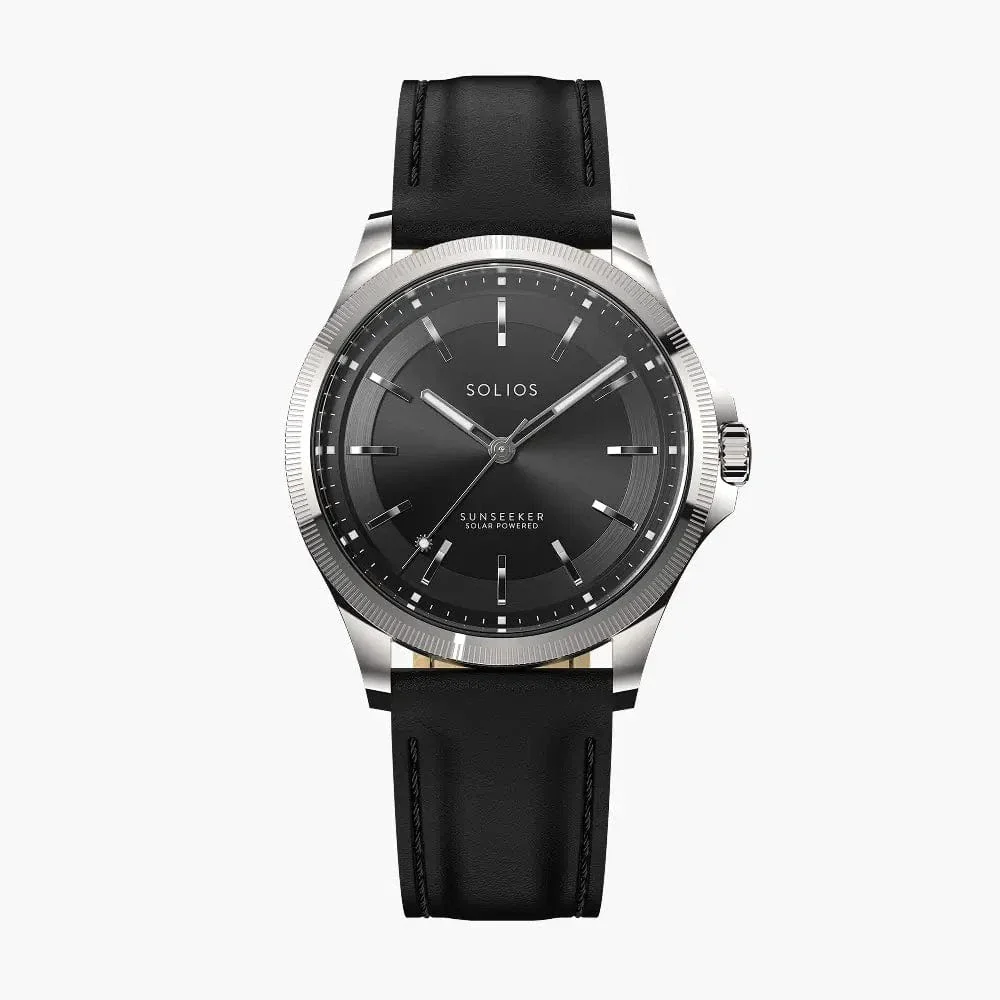 The Sunseeker | Black Dial - Silver Case - 40mm thumbnail 2