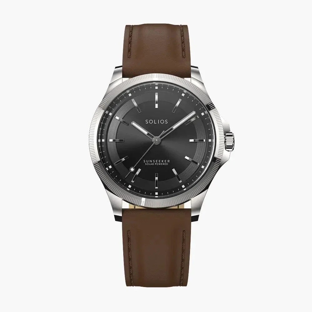 The Sunseeker | Black Dial - Silver Case - 40mm thumbnail 3