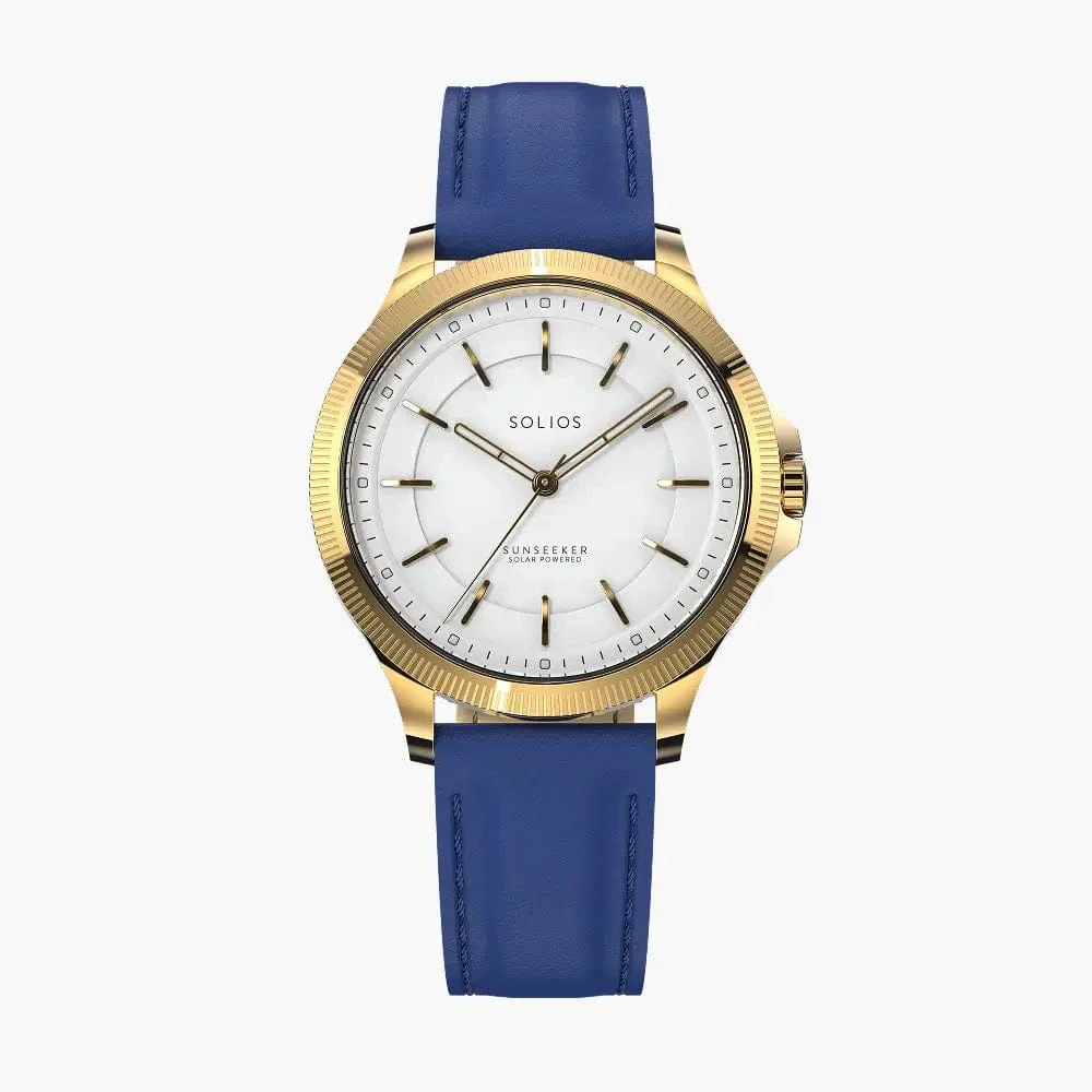 The Sunseeker | White Dial - Gold Case - 34mm thumbnail 4
