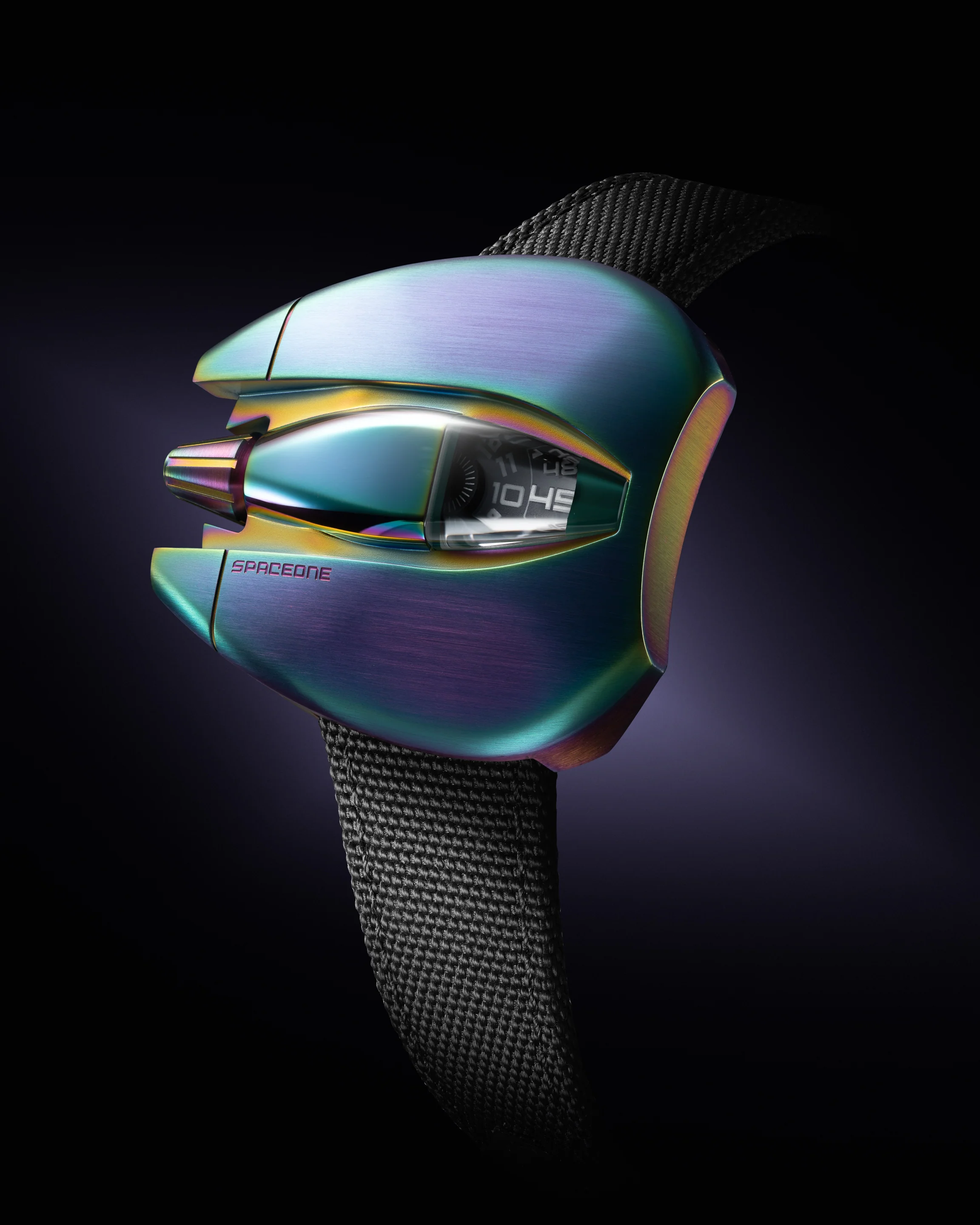 Irized Steel Jumping hour