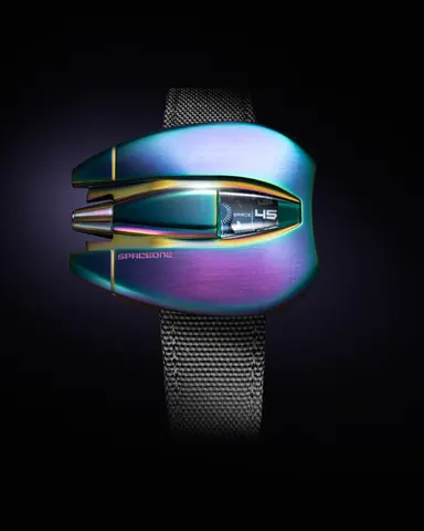 Irized Titanium Jumping hour
