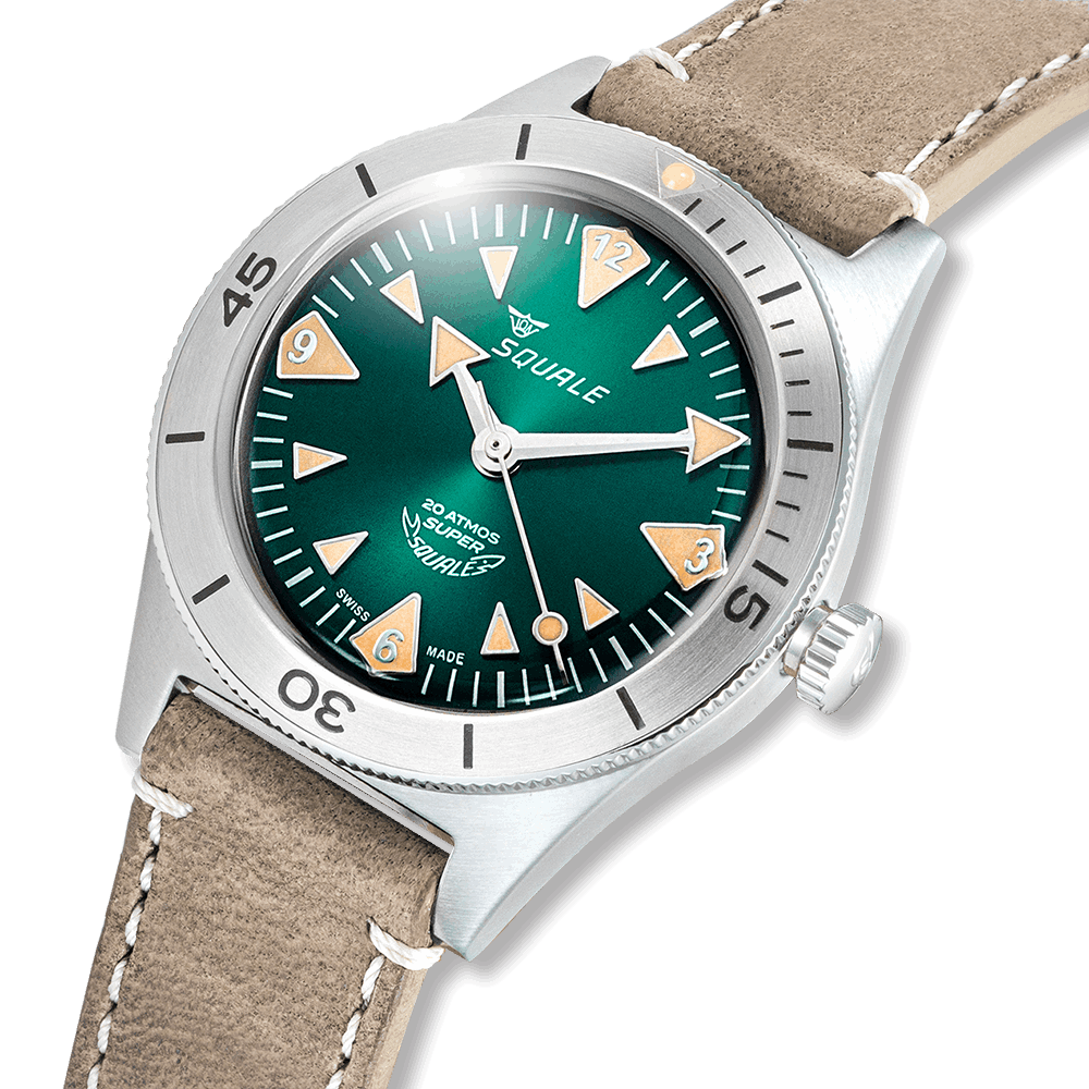 Super-Squale Big Arrows Green Leather thumbnail 2