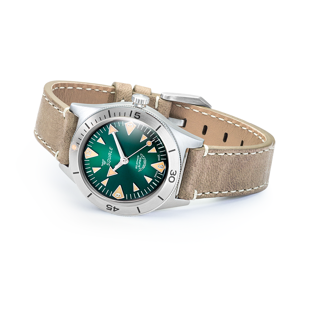 Super-Squale Big Arrows Green Leather thumbnail 3