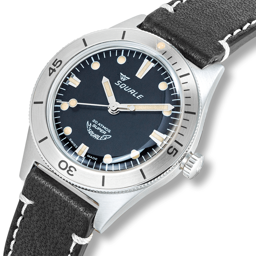 Super-Squale Sunray Black Leather thumbnail 2