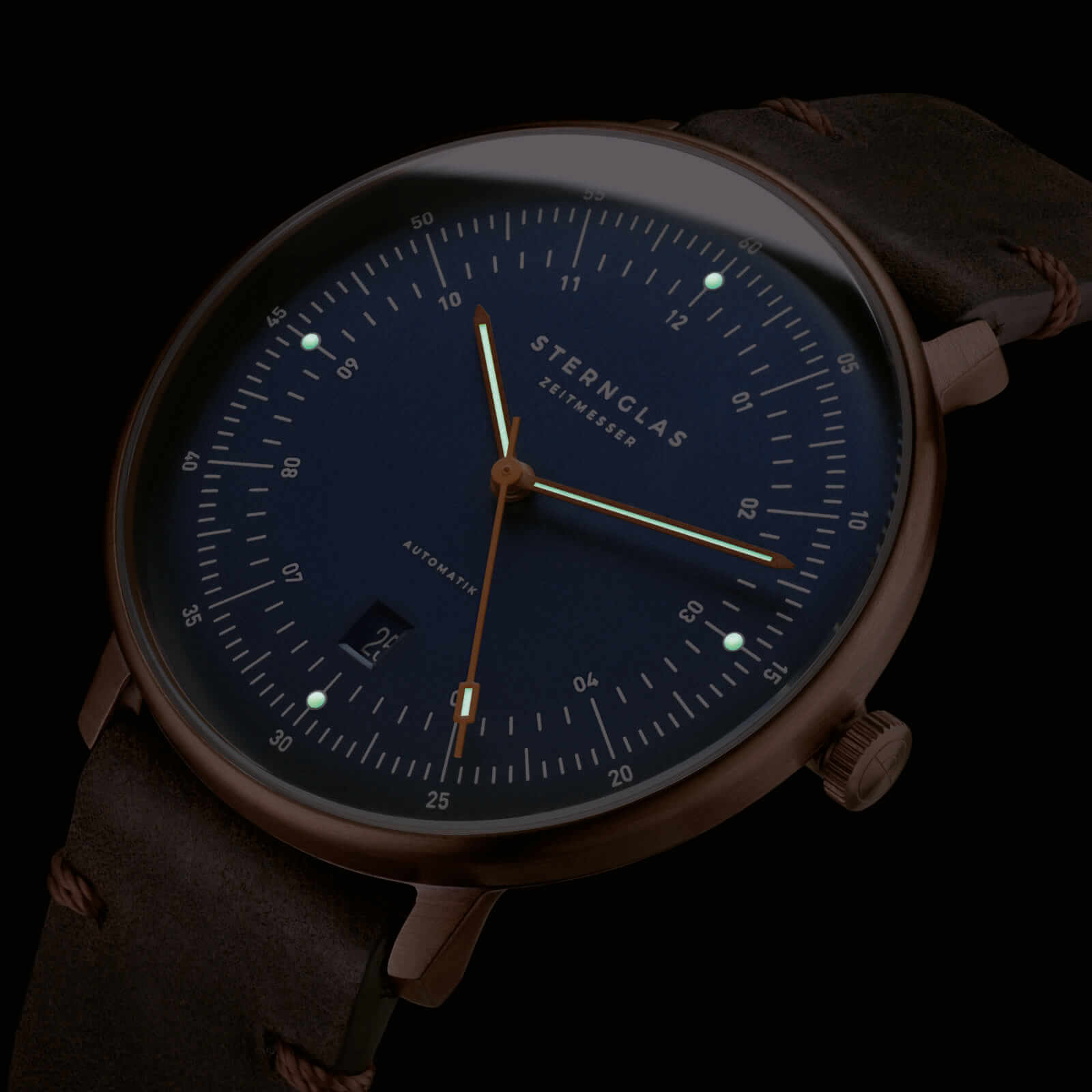 Hamburg Automatik darkblue bronze update thumbnail 3